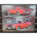 1970 Chevelle SS 454 LS6 Metal Sign