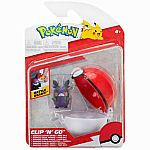 Pokemon Clip N Go - Morpeko Hangry Mode with Poke Ball.