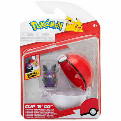 Pokemon Clip N Go - Morpeko Hangry Mode with Poke Ball. - Toy Sense