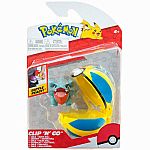 Pokemon Clip N Go - Gible with Quick Ball