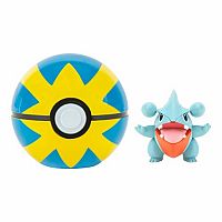 Pokemon Clip N Go - Gible with Quick Ball.
