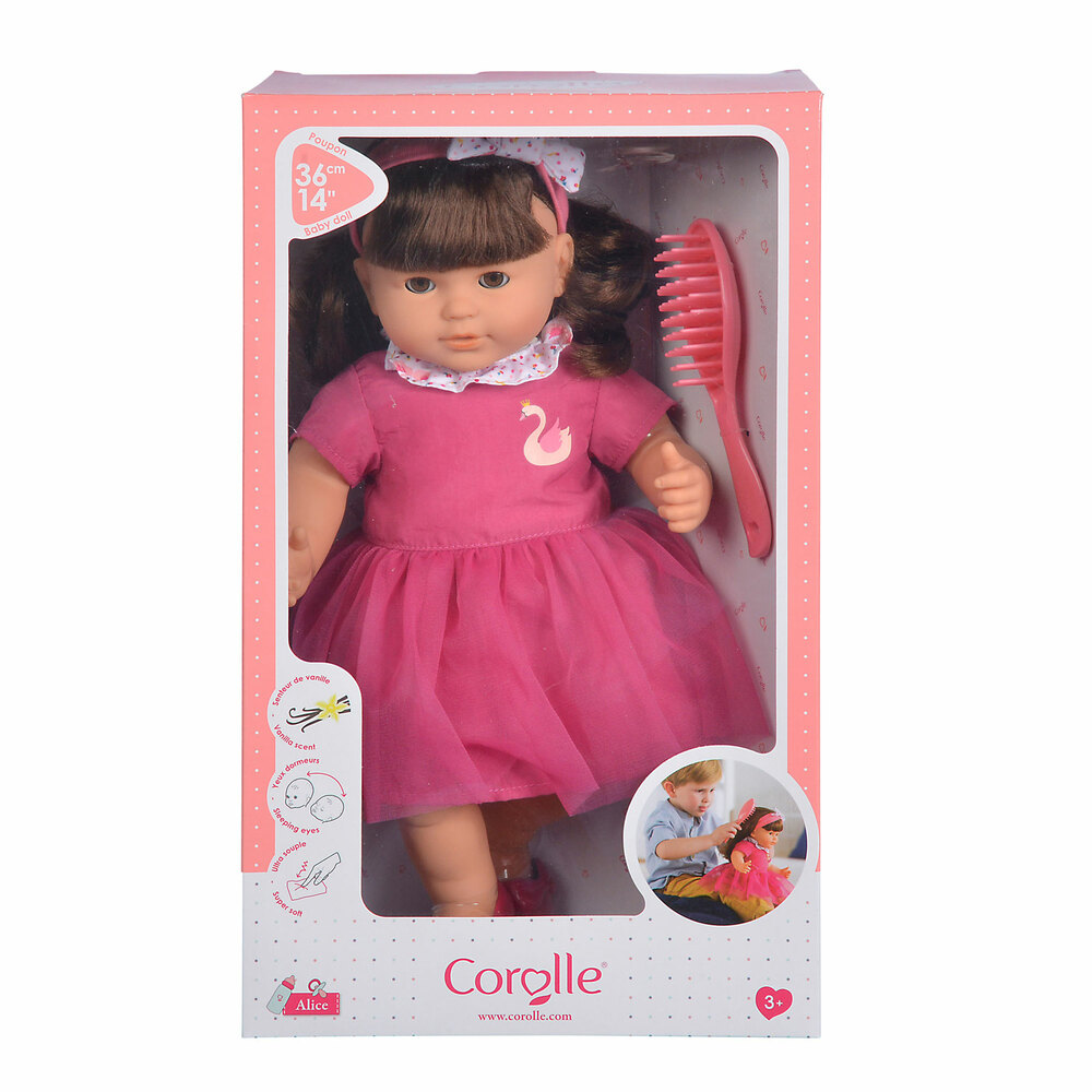  Corolle - Ambre 14'' Doll with Brush for Real Hair Play : Toys  & Games