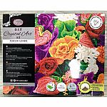 Crystal Art Large Framed Kit - Forever Flowers 