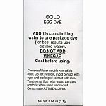 Easter Egg Decorating Gold Dye