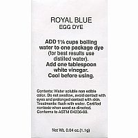 Easter Egg Decorating Royal Blue Dye
