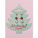Holiday Tree Clip-on Earrings