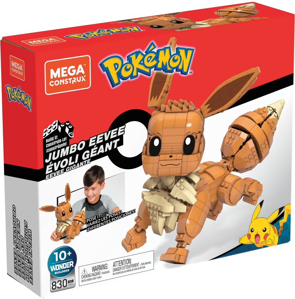 Mega Pokemon Jumbo Eevee – Mattel Creations