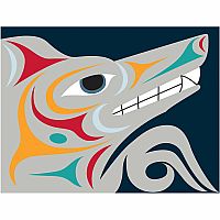 Wolf by Maynard Johnny, Jr Folding Greeting Card 