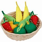 Felt Fruit in a Basket