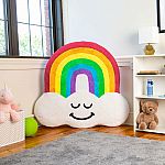 Inflatable Floor Floatie - Rainbow.