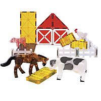 Magna-Tiles Farm Animals - 25 Piece Set 