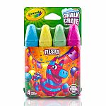 4 Washable Spring Colors Sidewalk Chalk - Assorted.