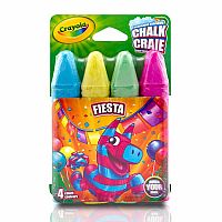 4 Washable Spring Colors Sidewalk Chalk - Assorted.