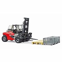 Linde HT160 Forklift w/ Pallet and 3 Pallet Cages