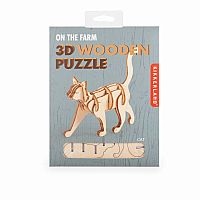 Cat - 3D Wooden Puzzle