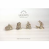 UGears U-Fidgets: Gearsmas - 4 Models Ornament