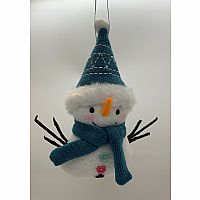 Linen Ornament -  Snowman 