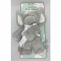 Lil' Spout Grey Elephant Paci Holder - Bearington Baby Collection 