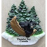 Bear Canoe Thunder Bay Magnet