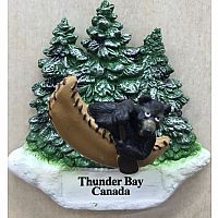 Bear Canoe Thunder Bay Magnet 