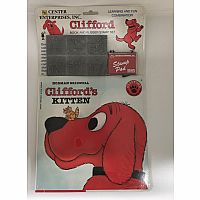 Clifford's Kitten Book and Rubber Stamp Set  