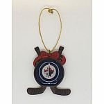 Winnipeg Jets Hockey Sticks - Ornament