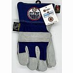 Gloves Adult Leather Utility/Garden Work NHL Edmonton