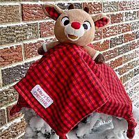 Baby's First Christmas Rudolph the Red-Nosed Reindeer Blanket