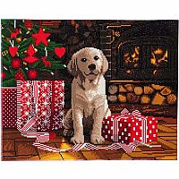 Crystal Art Large Framed Kit - Labrador Puppy