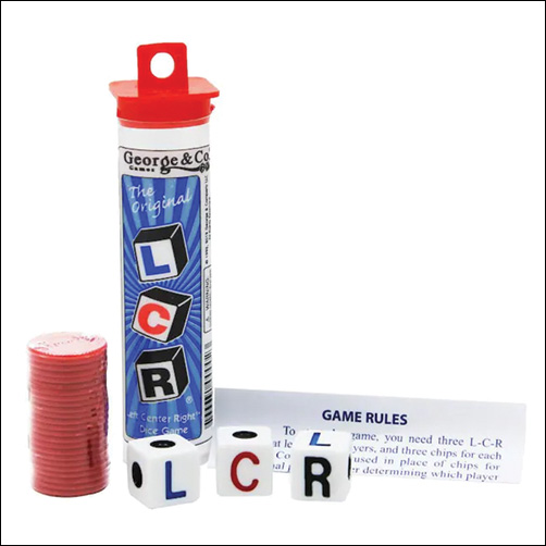 LCR Single Game Tube Toy Sense
