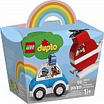 Duplo: Fire Helicopter & Police Car .