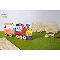 UGears Coloring Model - Locomotive 
