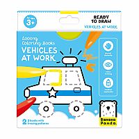 Looong Coloring Books - Vehicles at Work 