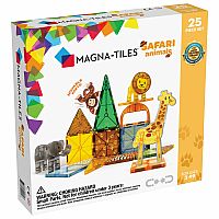 Magna-Tiles Safari Animals - 25 Piece Set. 