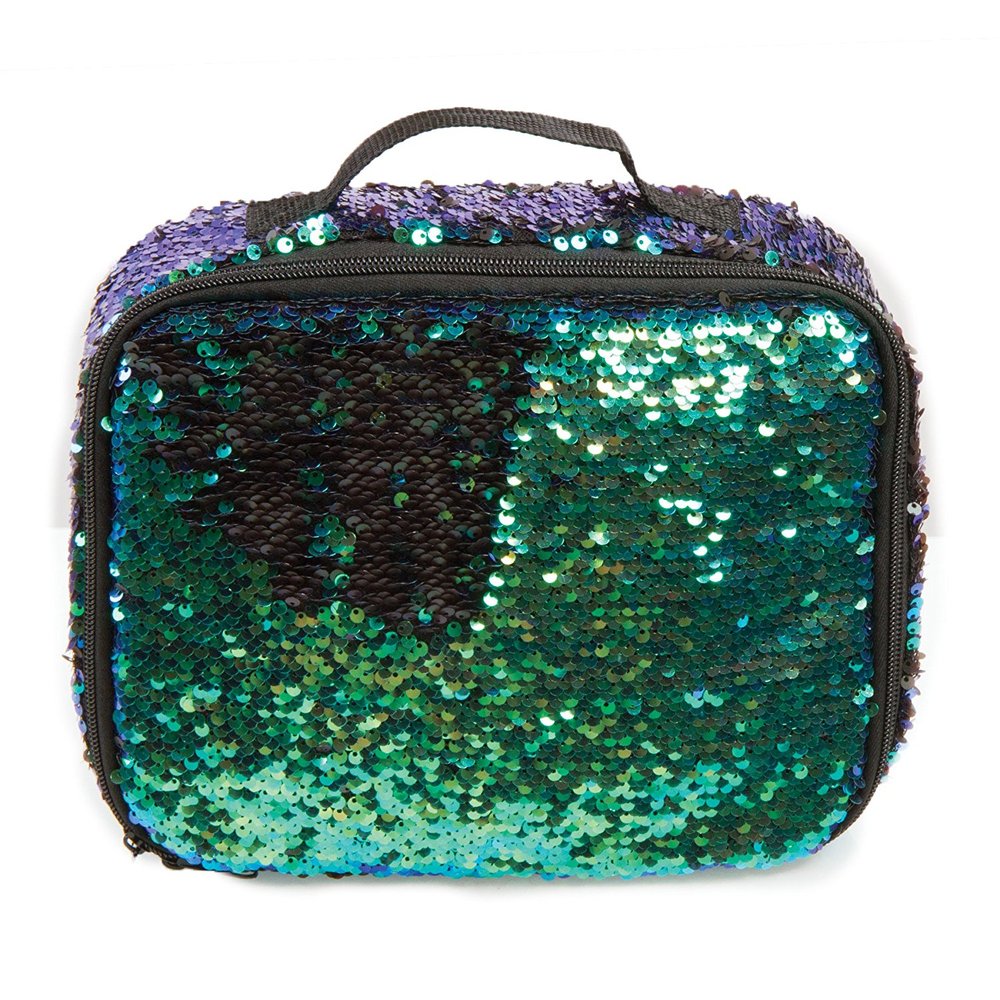 Style.Lab Magic Sequin Lunch Tote - Mermaid and Black - Toy Sense