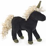 Mini Black Unicorn Finger Puppet 