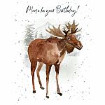 Hopper Studios Greeting Card - Moose Be Your Birthday