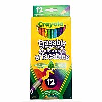 12 Erasable Coloured Pencils 