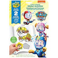 Colour & Shapes Sticker Activities - Paw Patrol.