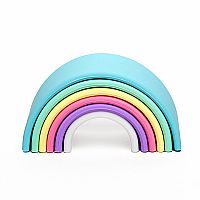 Pastel Rainbow Teether Toy - 6 Piece