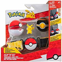 Pokemon Clip N Go Poke Ball Belt Set - Pikachu.