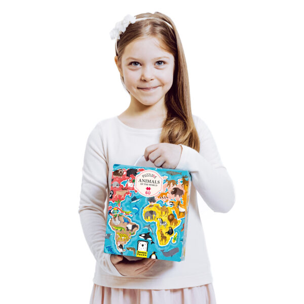Puzzlove Animals Of the World Toy Sense