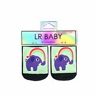 Rainbow Elephant Baby Socks