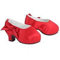 Red Satin Platform High Heel for 18 Inch Doll