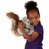 Gray Squirrel Puppet.