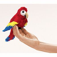 Mini Scarlet Macaw Finger Puppet