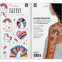 Rainbow Unicorns Temporary Tattoos - Tattly