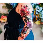 Painted Floral Temporary Tattoo Sleeve Kit - Tattly