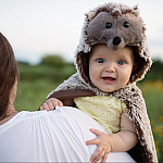 Hedgehog Baby Cape - Size 12-24 Months