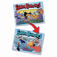 Dog Man Supa Buddies Lenticular Puzzle - University Games 